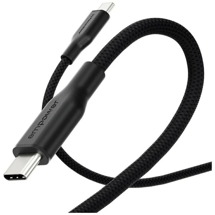 Кабел PanzerGlass empower by Racing 60W за USB-C, 2 m, черен