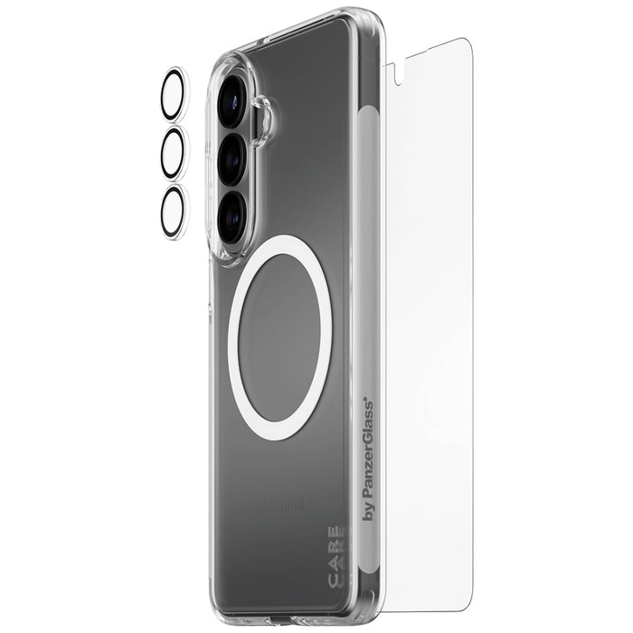 Защитен комплект PanzerGlass CARE by PanzerGlass 3в1 (калъф + стъкло + протектор за обектив) за Samsung Galaxy S26+