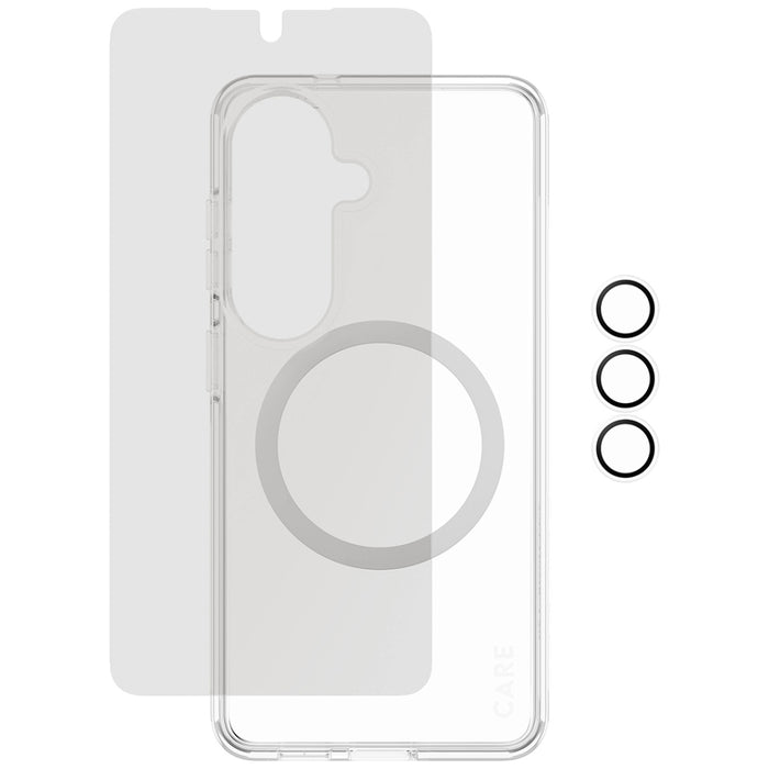 Защитен комплект PanzerGlass CARE Privacy 3в1 (калъф + стъкло + защита на камерата) за Samsung Galaxy S26