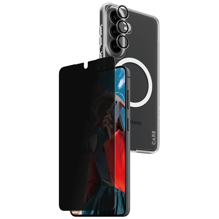 Защитен комплект PanzerGlass CARE Privacy 3в1 калъф+стъкло+лещи за Samsung Galaxy S26+