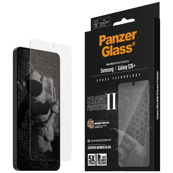 Защитно стъкло PanzerGlass PanzerGlass Ultra-Wide Fit EasyAligner за Samsung Galaxy S26+