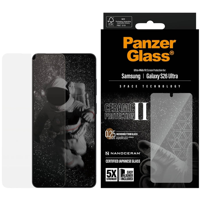 Защитно стъкло PanzerGlass Ultra-Wide Fit EasyAligner за Samsung Galaxy S26 Ultra