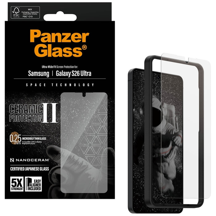 Защитно стъкло PanzerGlass Ultra-Wide Fit EasyAligner за Samsung Galaxy S26 Ultra