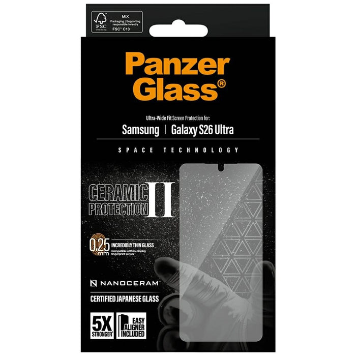 Защитно стъкло PanzerGlass Ultra-Wide Fit EasyAligner за Samsung Galaxy S26 Ultra