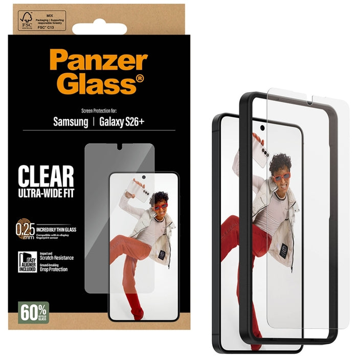 Защитно стъкло PanzerGlass Ultra-Wide Fit EasyAligner за Samsung Galaxy S26+