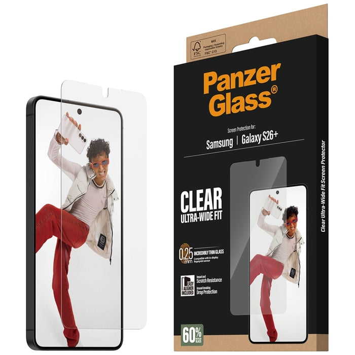Защитно стъкло PanzerGlass Ultra-Wide Fit EasyAligner за Samsung Galaxy S26+