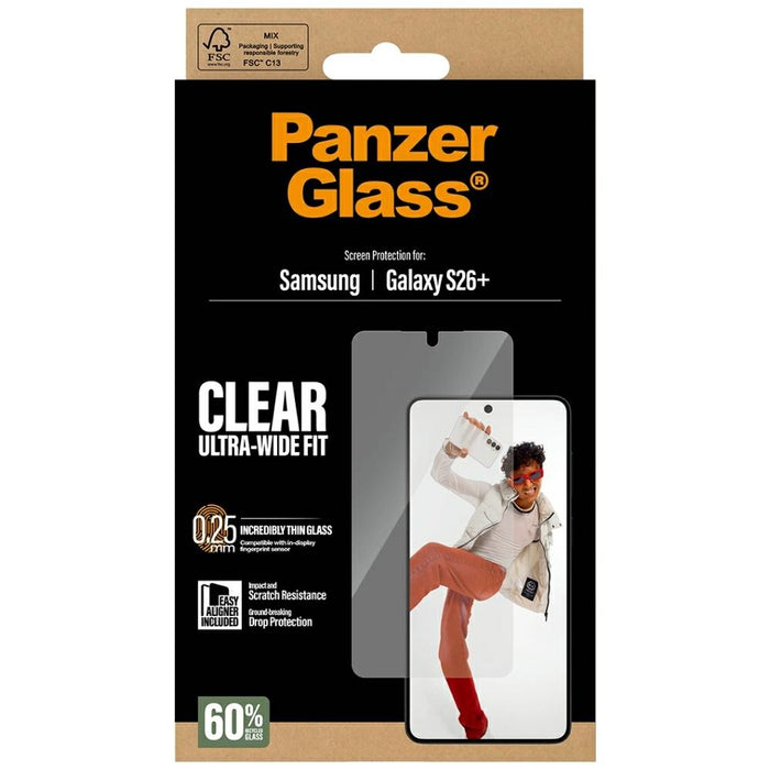 Защитно стъкло PanzerGlass Ultra-Wide Fit EasyAligner за Samsung Galaxy S26+
