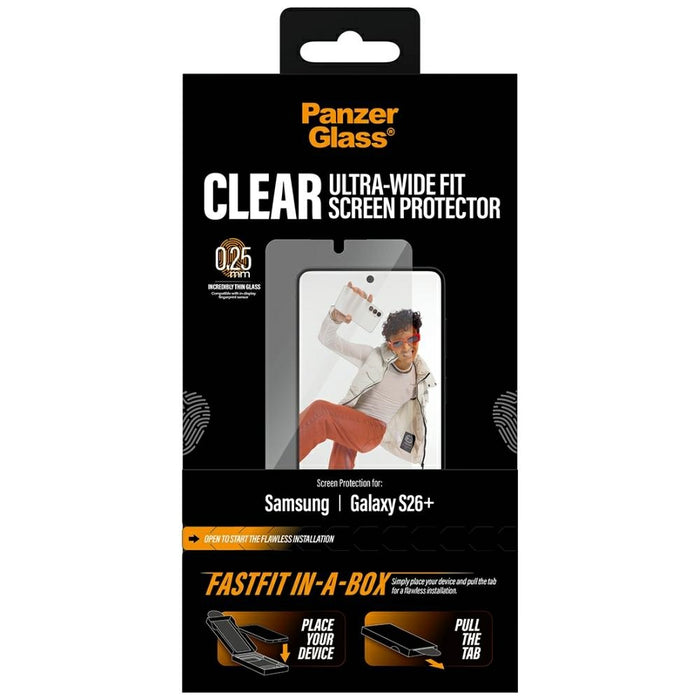 Защитно стъкло PanzerGlass Ultra-Wide Fit FastFit за Samsung Galaxy S26+