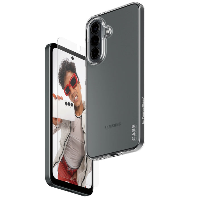 Защитен комплект PanzerGlass CARE by Fashion 2в1 калъф+защитно стъкло за Samsung Galaxy A37, прозрачен