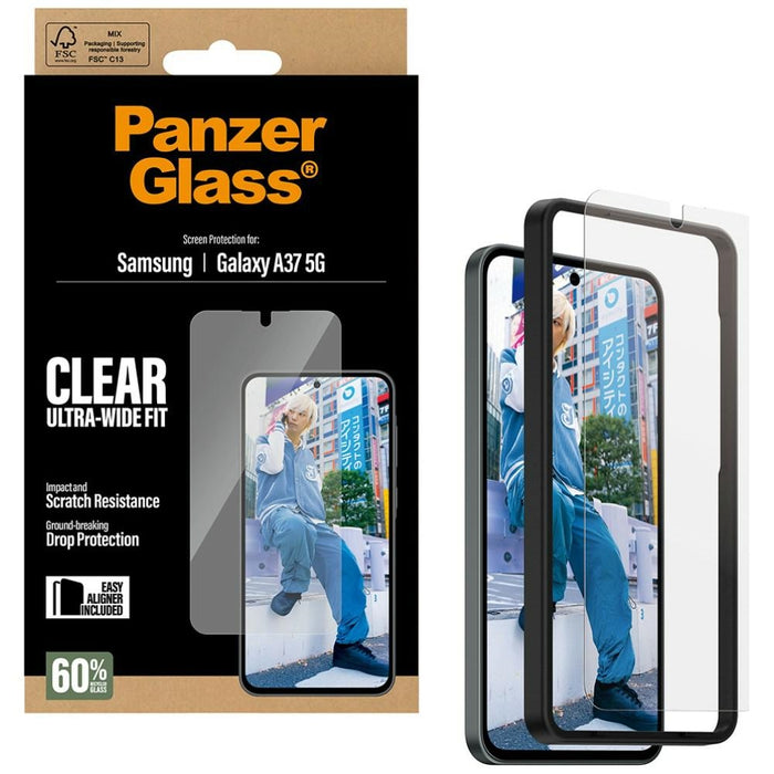 Защитно стъкло PanzerGlass Ultra-Wide Fit за Samsung Galaxy A37