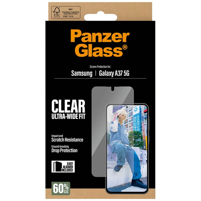 Защитно стъкло PanzerGlass Ultra-Wide Fit за Samsung Galaxy A37