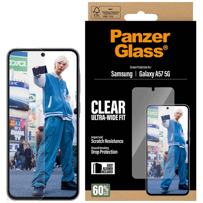 Защитно стъкло PanzerGlass Ultra-Wide Fit за Samsung Galaxy A57