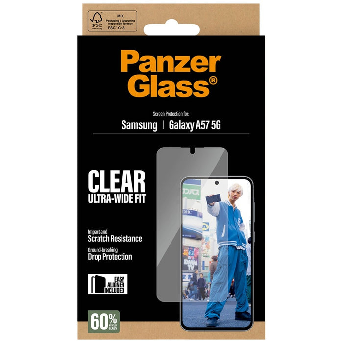 Защитно стъкло PanzerGlass Ultra-Wide Fit за Samsung Galaxy A57