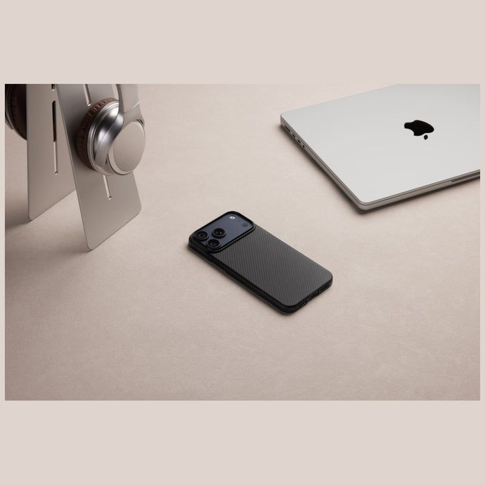 Калъф PITAKA Ultra-Slim MagSafe за iPhone 17 Pro Max, черно-сив