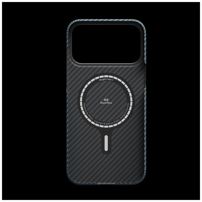 Калъф PITAKA Ultra-Slim MagSafe за iPhone 17 Pro, черно-синьо