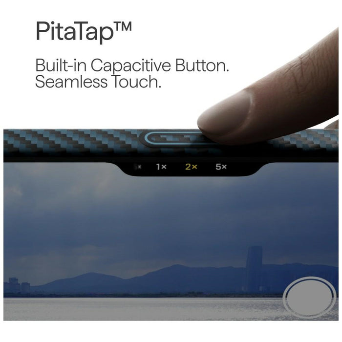 Калъф PITAKA Ultra-Slim MagSafe за iPhone 17 Pro, черно-синьо