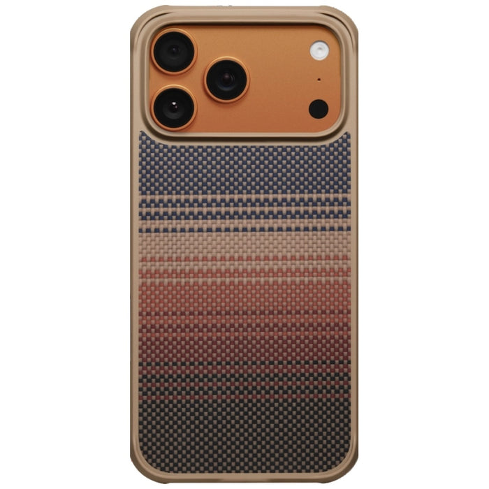 Силиконов калъф PITAKA Aramid ProGuard MagSafe за iPhone 17 Pro Max, sunset