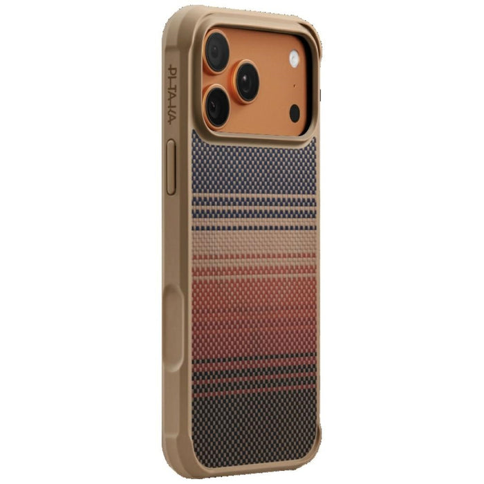 Силиконов калъф PITAKA Aramid ProGuard MagSafe за iPhone 17 Pro Max, sunset