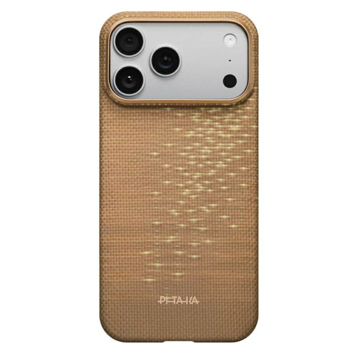Калъф PITAKA Ultra-Slim MagSafe за iPhone 17 Pro, golden glint