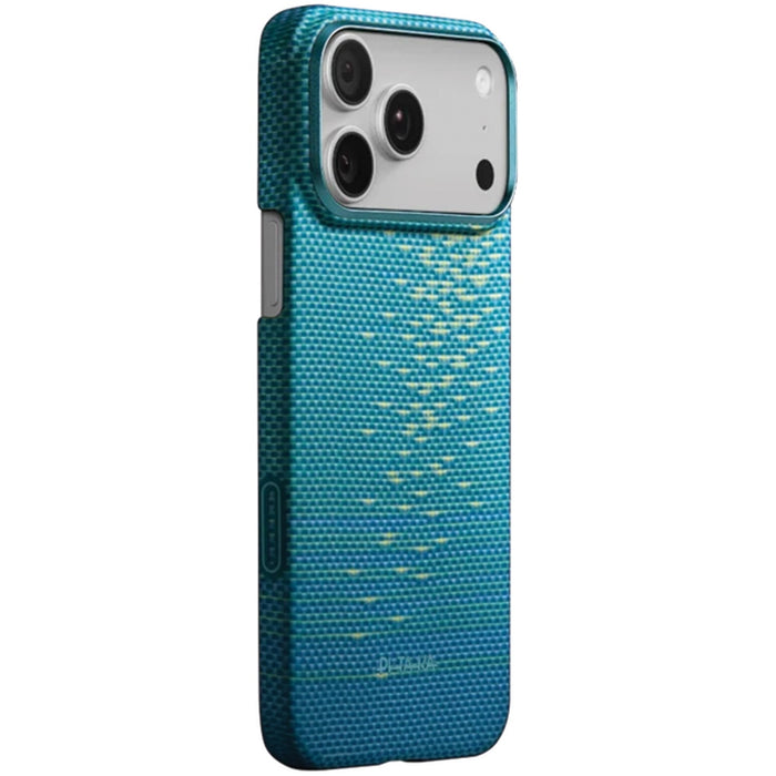 Калъф PITAKA Ultra-Slim MagSafe за iPhone 17 Pro Max, синя люцидна