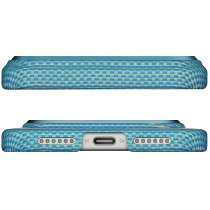 Калъф PITAKA Ultra-Slim MagSafe за iPhone 17 Pro Max, синя люцидна