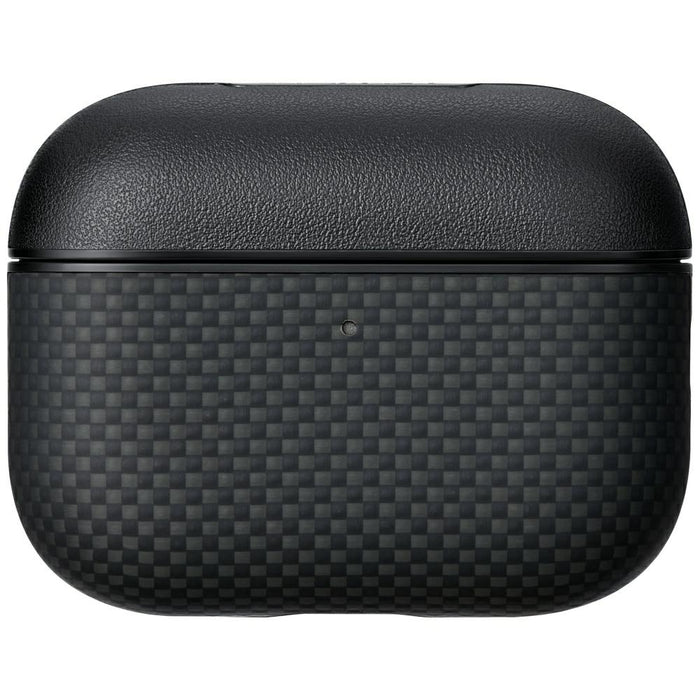 Калъф PITAKA Aramid Fiber за AirPods Pro 3, черно-сив