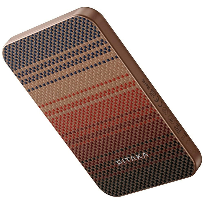 Powerbank PITAKA Aramid Fiber 5000 M0 Qi2 MagSafe, sunset
