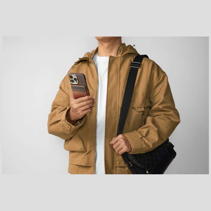 Powerbank PITAKA Aramid Fiber 5000 M0 Qi2 MagSafe, sunset