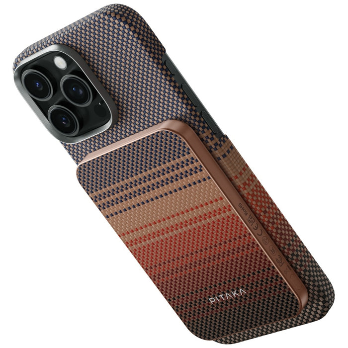 Powerbank PITAKA Aramid Fiber 5000 M0 Qi2 MagSafe, sunset