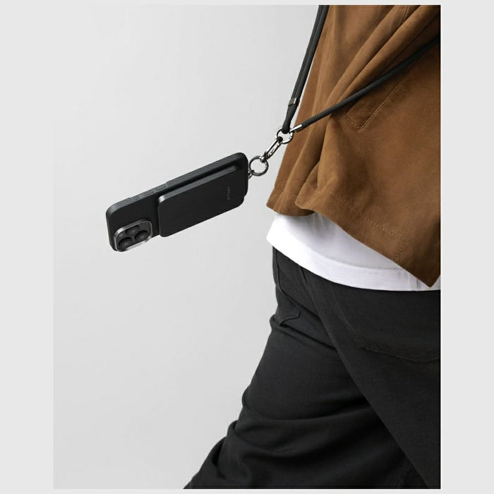 Powerbank PITAKA Aramid Fiber M0 Qi2 MagSafe, черно-сив