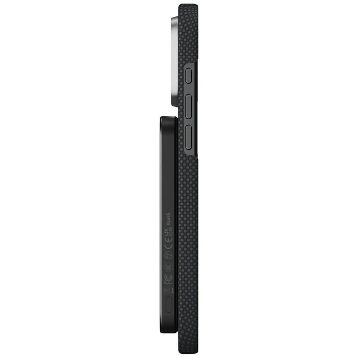 Powerbank PITAKA Aramid Fiber M0 Qi2 MagSafe, черно-сив