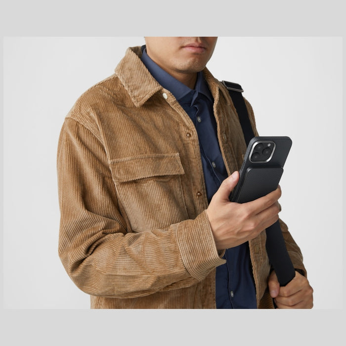 Powerbank PITAKA Aramid Fiber M0 Qi2 MagSafe, черно-сив