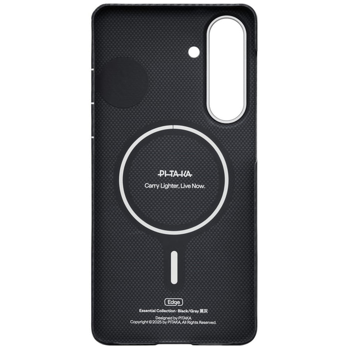 Калъф PITAKA Edge Case MagSafe за Galaxy S26+, черно-сив