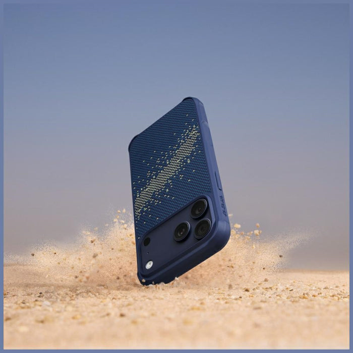 Калъф PITAKA StarPeak Aramid ProGuard MagSafe за iPhone 17 Pro, Milky Way Galaxy