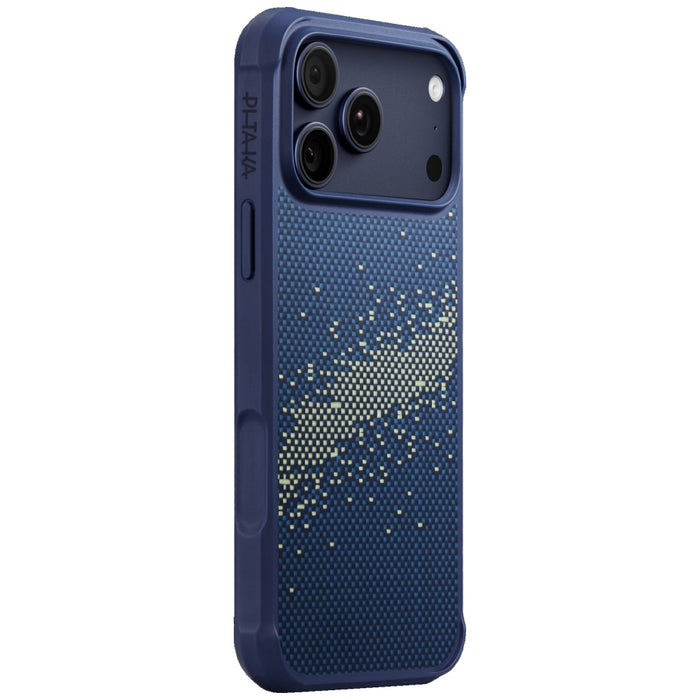 Калъф PITAKA StarPeak Aramid ProGuard MagSafe за iPhone 17 Pro, Milky Way Galaxy