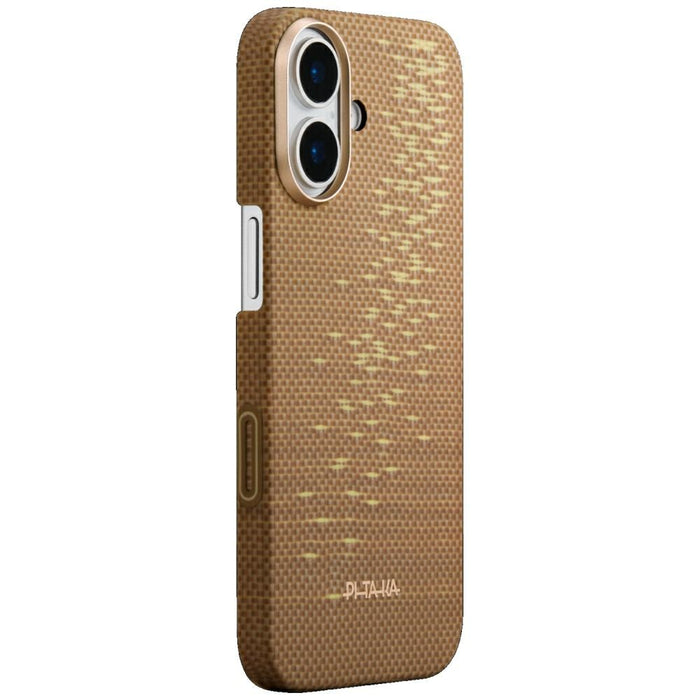 Калъф PITAKA Ultra-Slim MagSafe за iPhone 17, golden glint