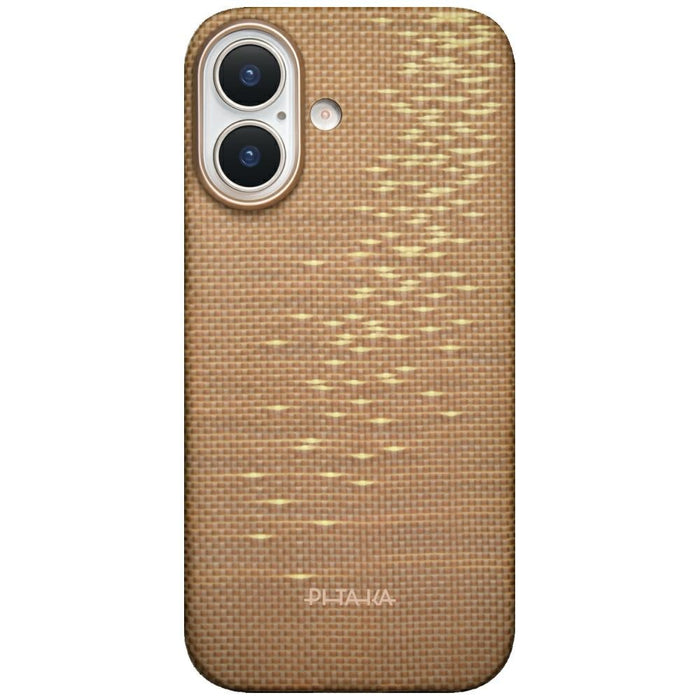 Калъф PITAKA Ultra-Slim MagSafe за iPhone 17, golden glint