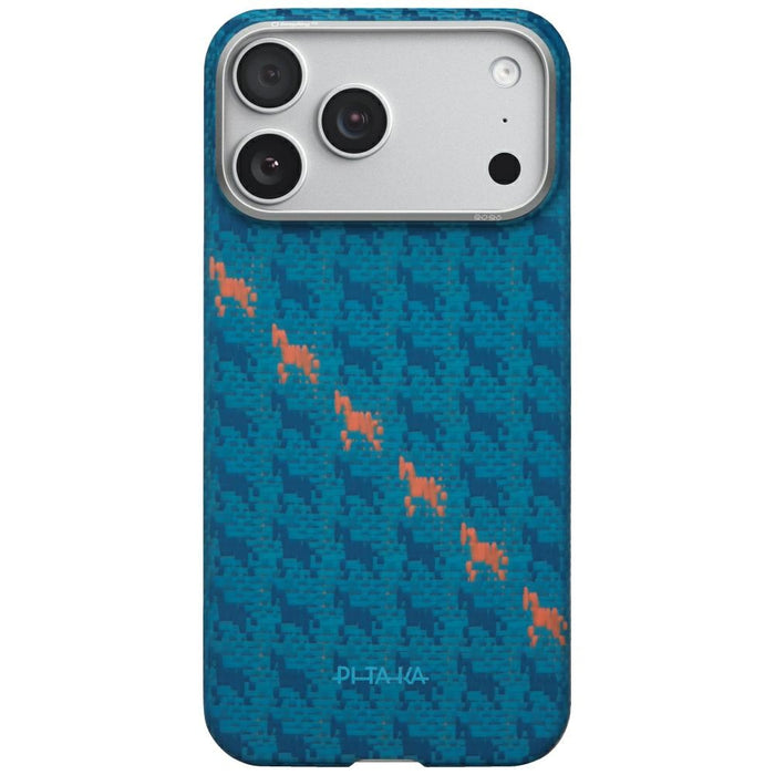 Калъф PITAKA Happiness Rides Edge Case MagSafe за iPhone 17 Pro, индиго