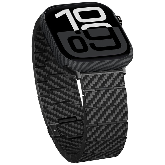 Силиконов калъф PITAKA Air Case за Apple Watch 10/11 (42 мм), черно-сив