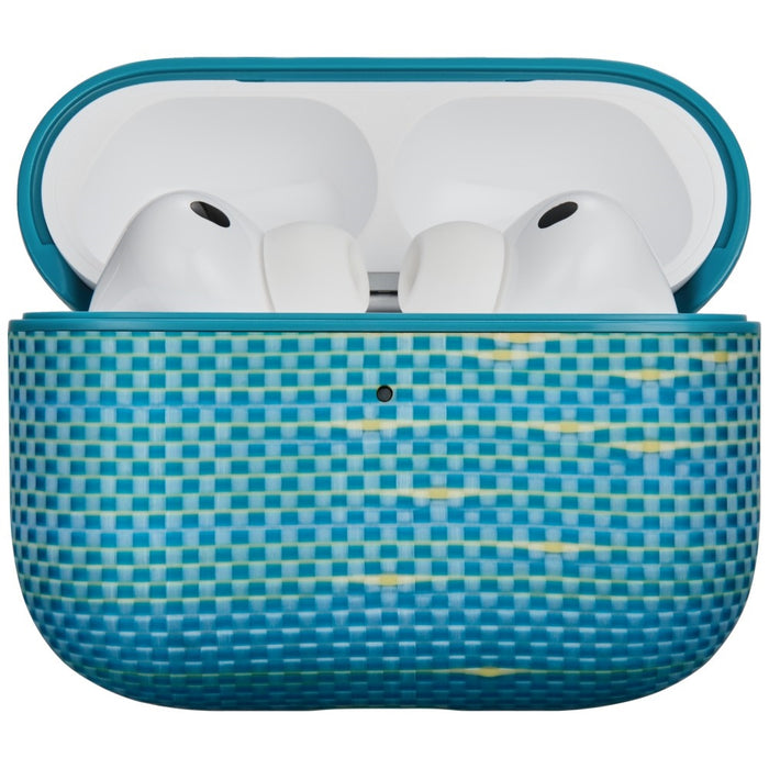 Калъф PITAKA Aramid Fiber за AirPods Pro 3, синьо