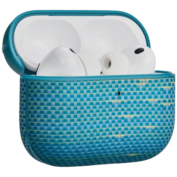 Калъф PITAKA Aramid Fiber за AirPods Pro 3, синьо