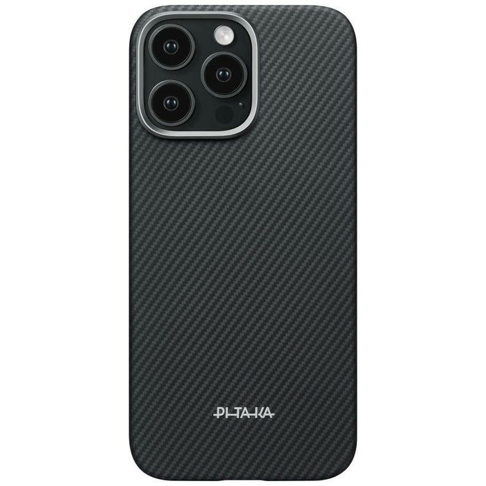 Калъф PITAKA Ultra-Slim PitaTap MagSafe за iPhone 16 Pro Max, черно-сив