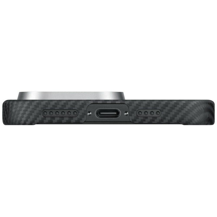 Калъф PITAKA Ultra-Slim PitaTap MagSafe за iPhone 16 Pro Max, черно-сив