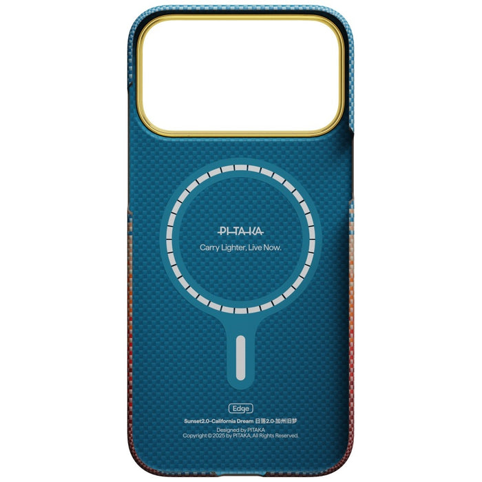 Калъф PITAKA Edge Case California Dream 01 за iPhone 17 Pro Max, sunset