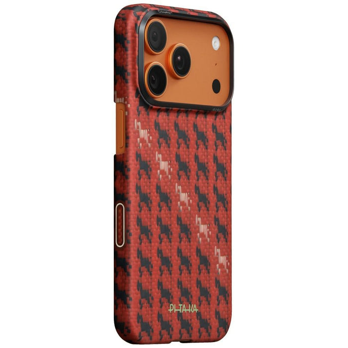 Калъф PITAKA Edge Case Happiness Rides In за iPhone 17 Pro Max, cinnabar steed