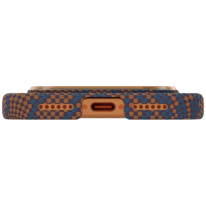 Калъф PITAKA Edge Case Breath of Veins за iPhone 17 Pro, оранжев