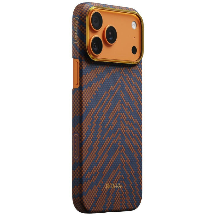 Калъф PITAKA Edge Case Breath of Veins за iPhone 17 Pro Max, burning orange