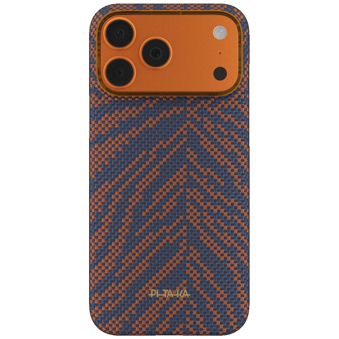 Калъф PITAKA Edge Case Breath of Veins за iPhone 17 Pro Max, burning orange