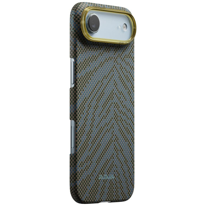 Твърд калъф PITAKA Edge Case Breath of Veins за iPhone Air, тъмнозелен