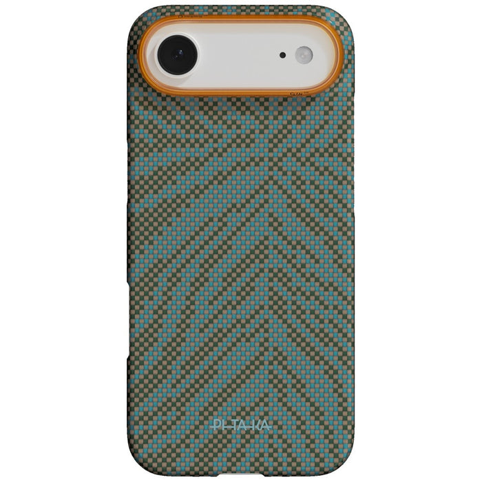 Твърд калъф PITAKA Edge Case Breath of Veins за iPhone Air, тъмнозелен